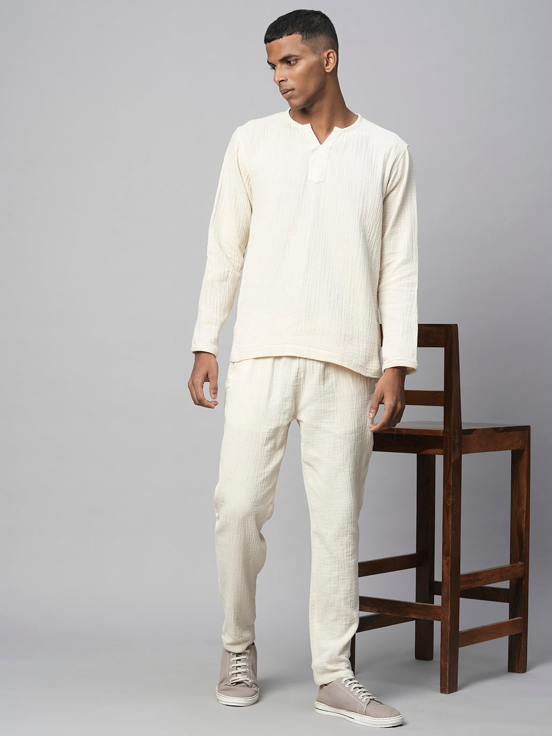 Mens linen online pjs