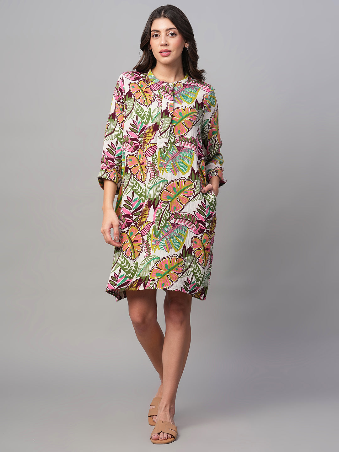 Buy Women's 100% Cotton Casual Wear Regular Fit Dress|Cottonworld