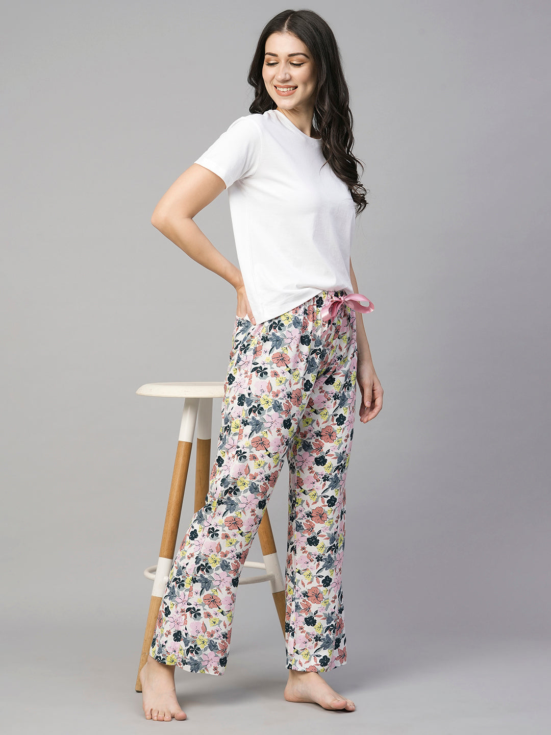 Buy Women s Viscose Lounge Wear Wear Regular Fit Pajama Cottonworld