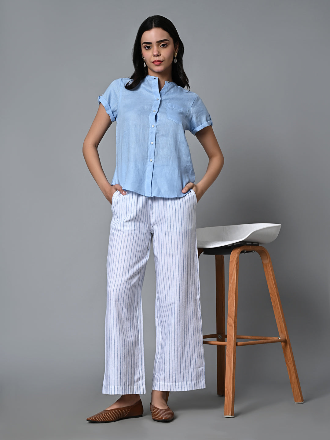 Buy Women's Linen Cotton Casual Wear Regular Fit Pants|Cottonworld
