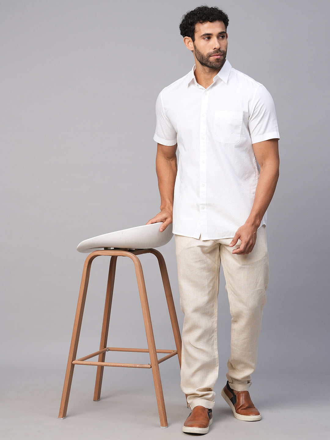 Buy Men s Cotton Casual Wear Regular Fit Shirts Cottonworld