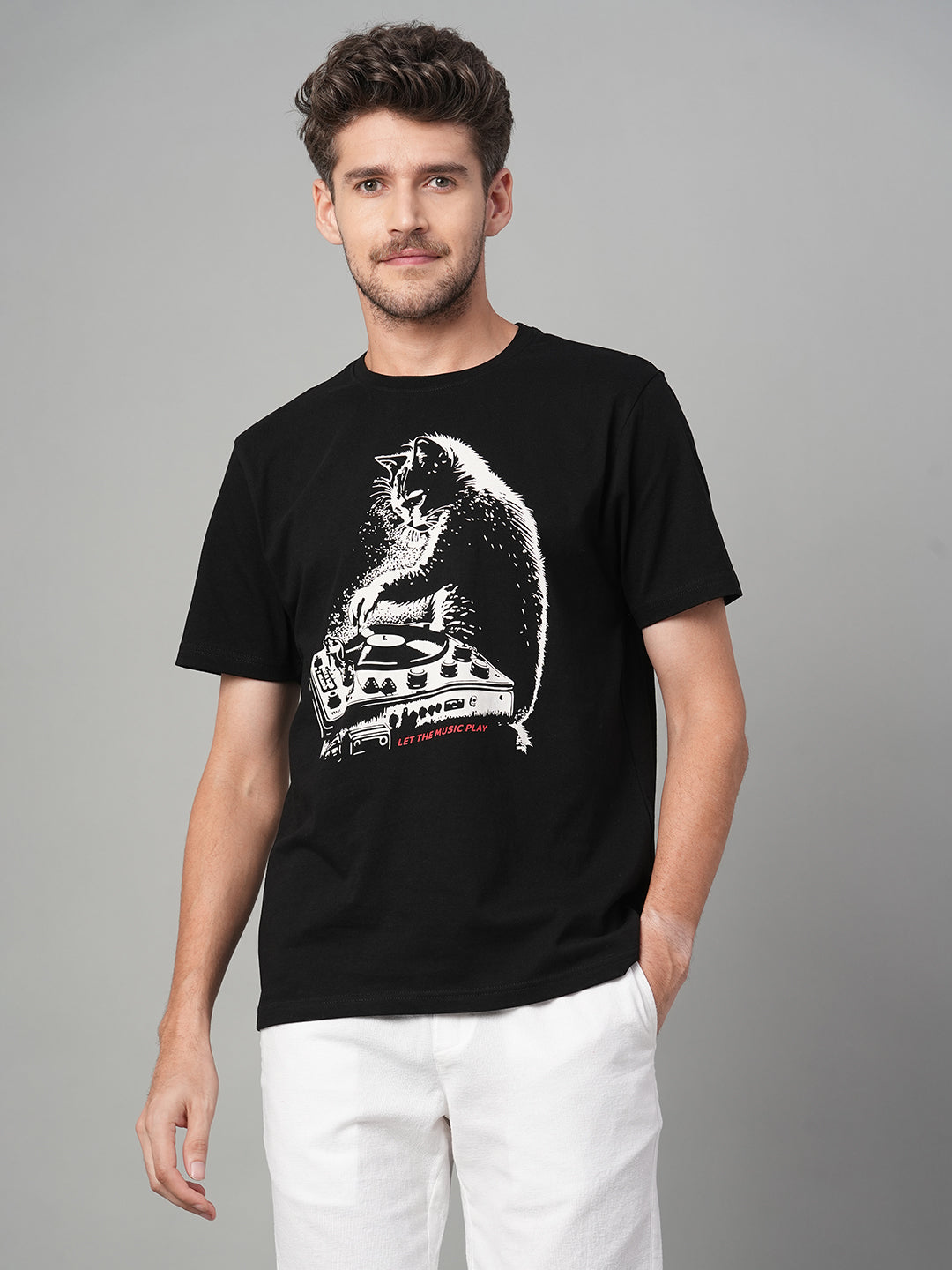 Buy Men's 100% Cotton Casual Wear Regular Fit Tshirt|Cottonworld