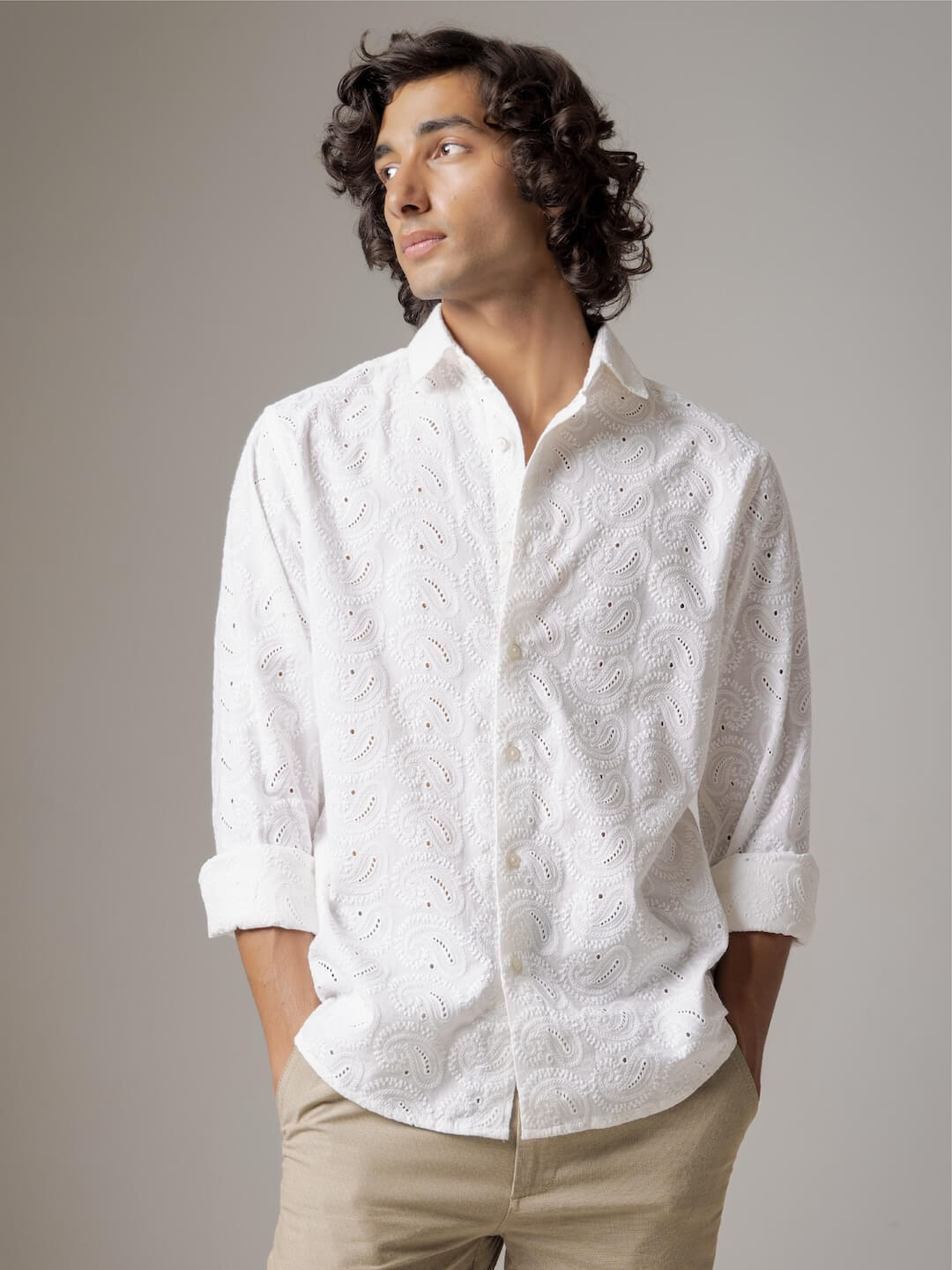 Buy Men's 100% Cotton Casual Wear Slim Fit Shirts|Cottonworld