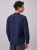 Men's Navy 1 100% Cotton Regular Fit Shirt