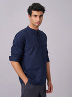 Men's Navy 1 100% Cotton Regular Fit Shirt