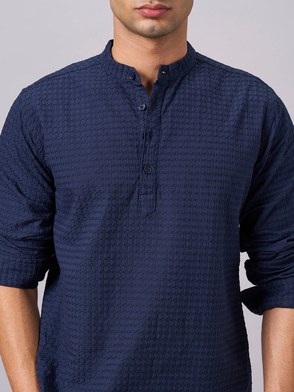 Men's Navy 1 100% Cotton Regular Fit Shirt
