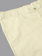 Men's Beige Cotton Lycra Regular Fit Pant