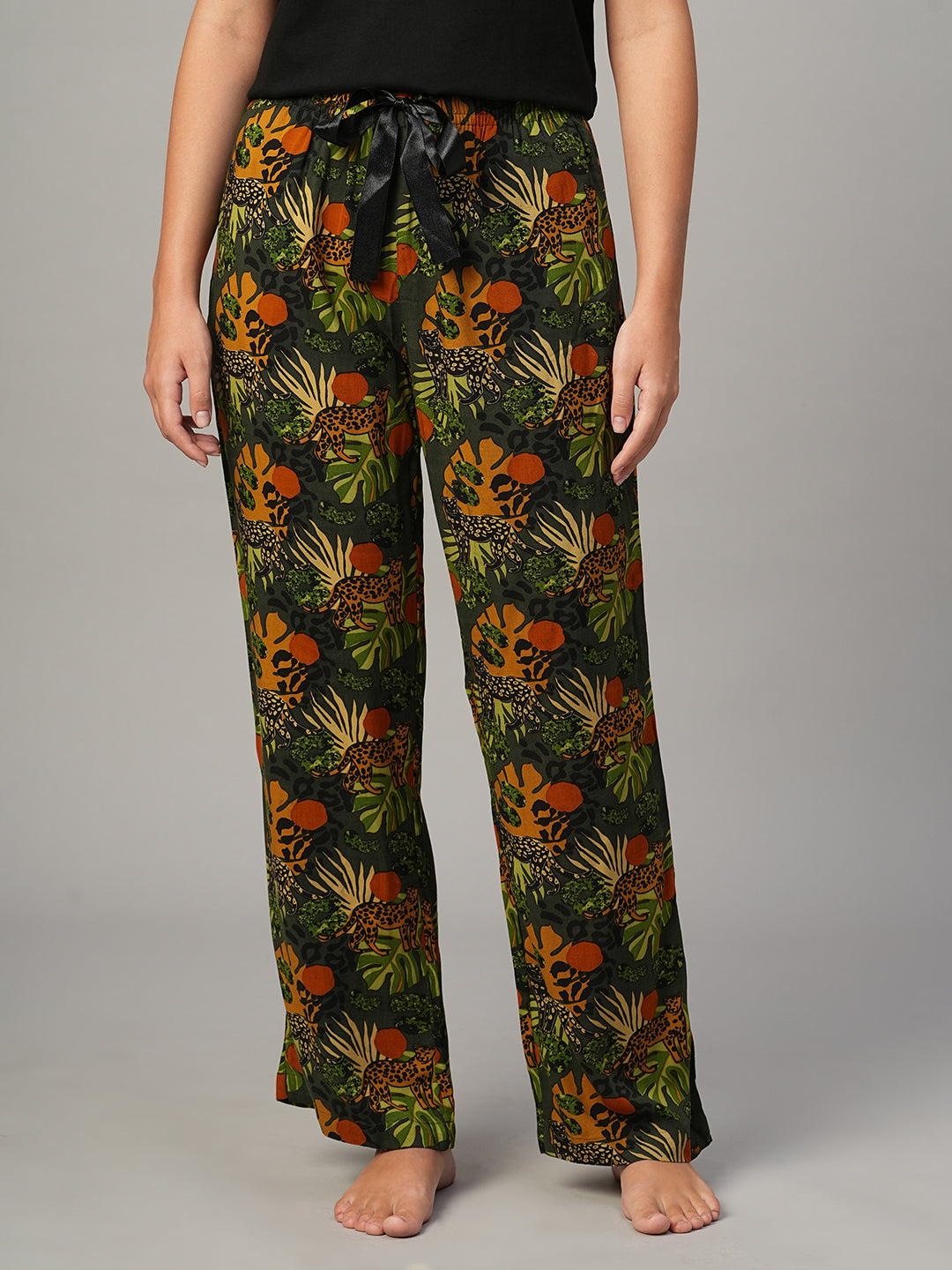 Women's Multi 100% Viscose Regular Fit Pyjama