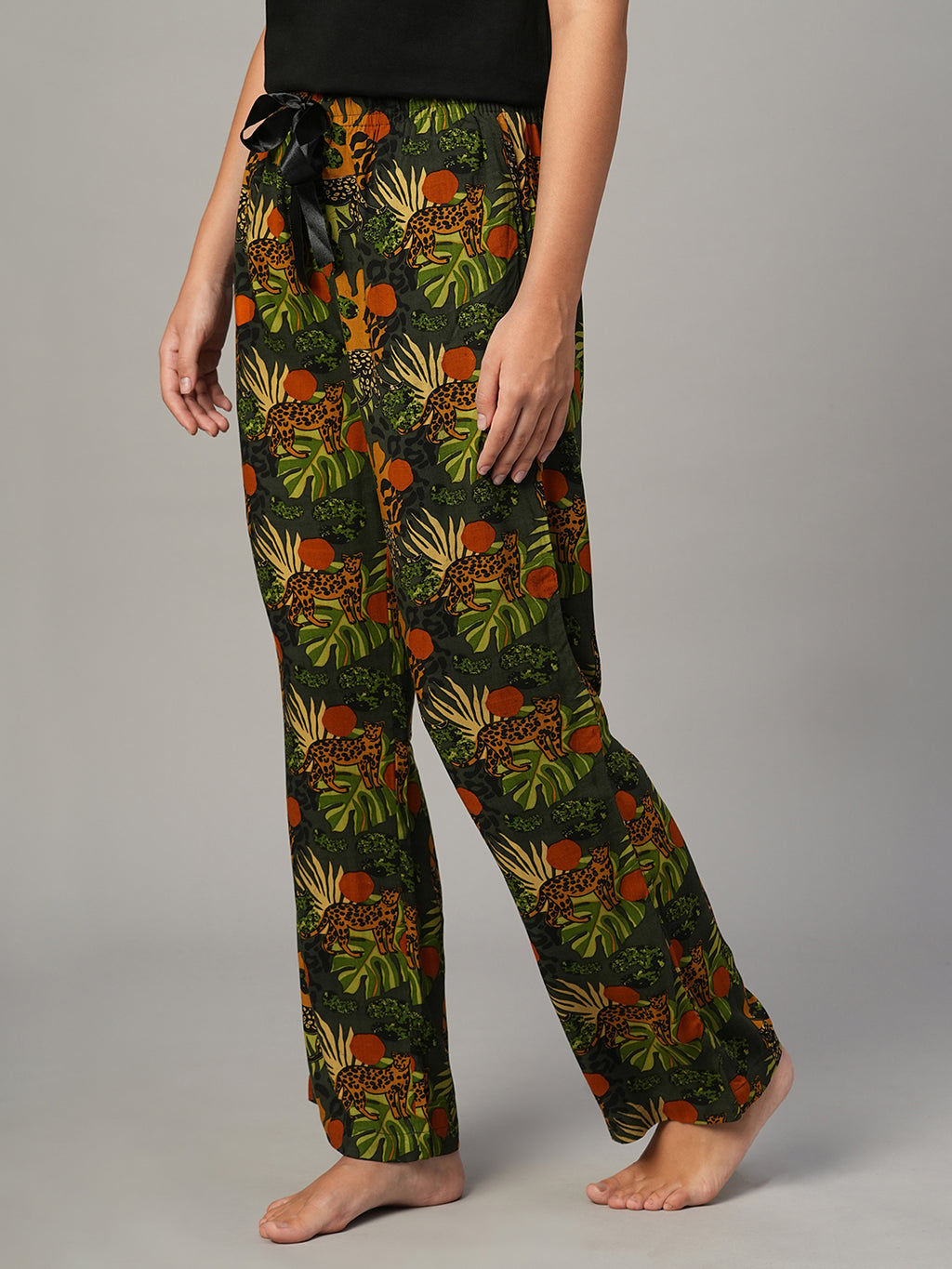 Women's Multi 100% Viscose Regular Fit Pyjama