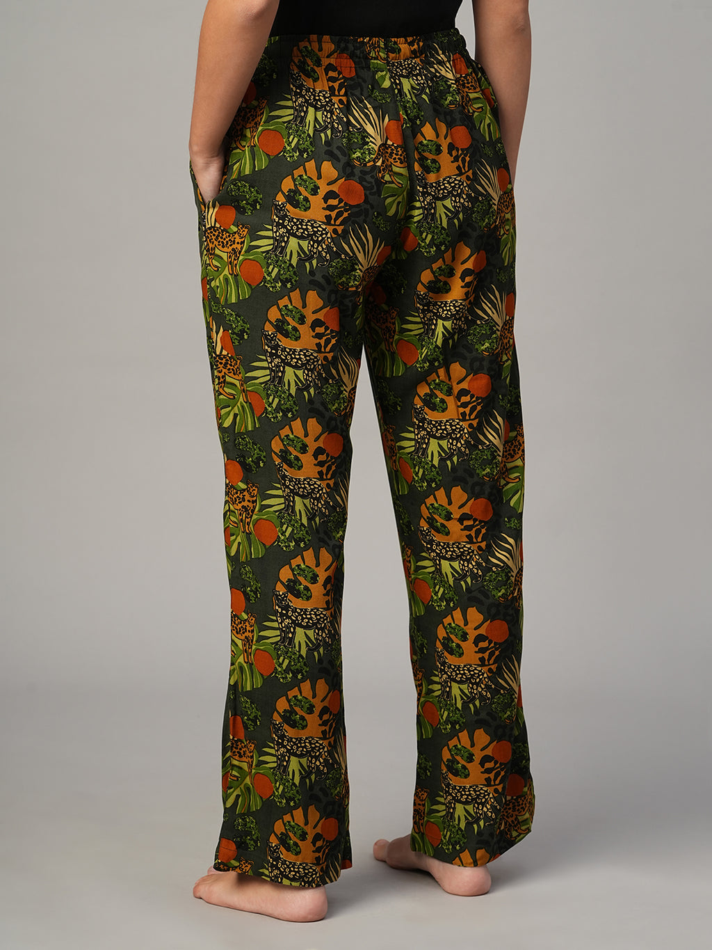 Women's Multi 100% Viscose Regular Fit Pyjama