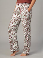 Women's White 100% Viscose Regular Fit Pyjama