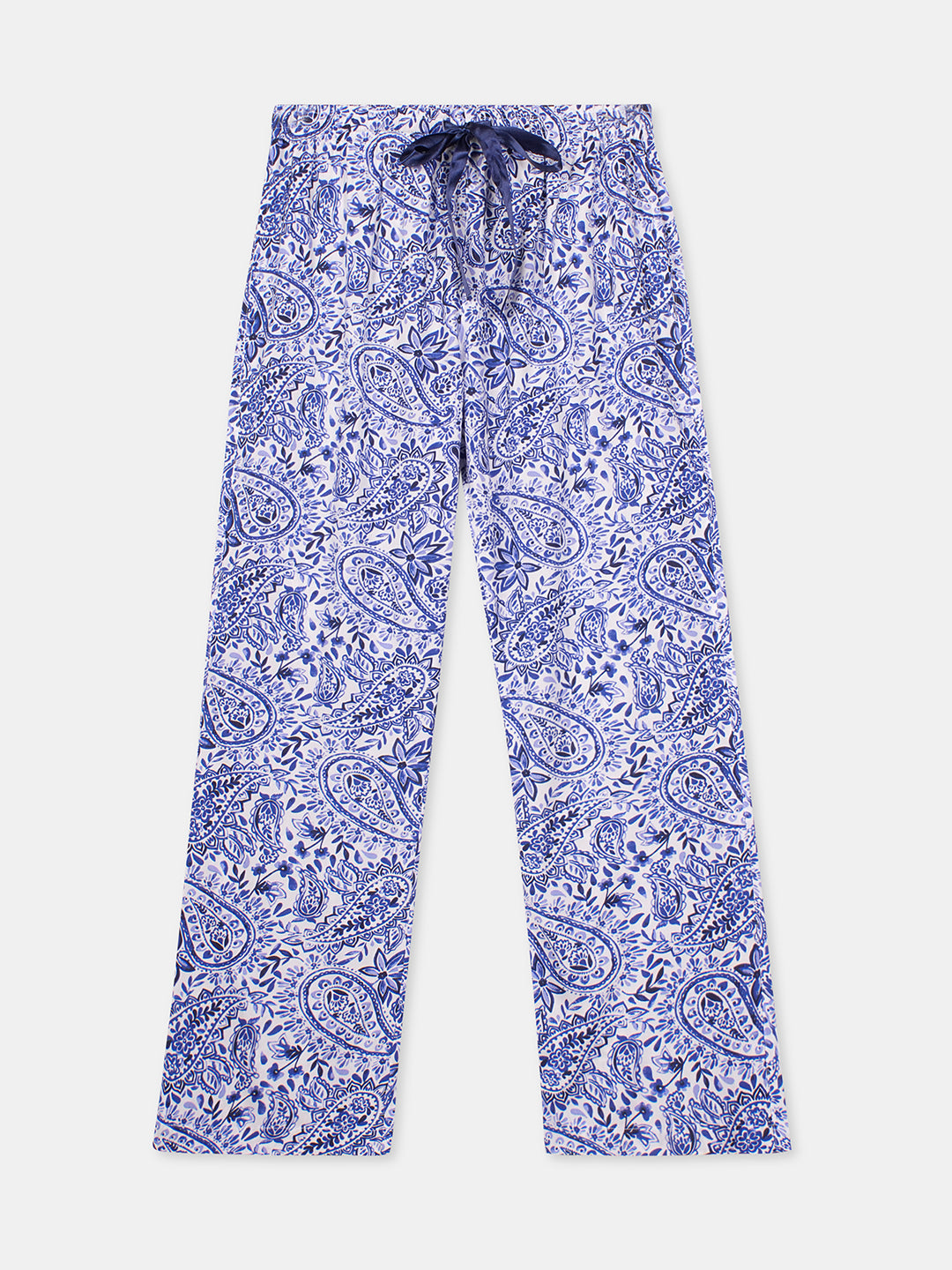 Women's Blue 100% Viscose Regular Fit Pyjama