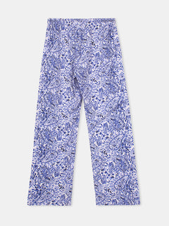 Women's Blue 100% Viscose Regular Fit Pyjama