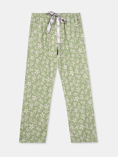 Women's Green 100% Viscose Regular Fit Pyjama
