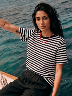 Women's Black 100% Organic Cotton Regular Fit Tshirt