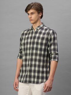 Men's Black 100% Cotton Regular Fit Shirt