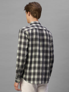 Men's Black 100% Cotton Regular Fit Shirt