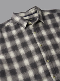 Men's Black 100% Cotton Regular Fit Shirt