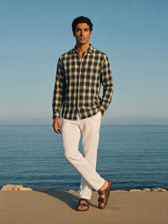 Men's Black 100% Cotton Regular Fit Shirt