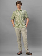 Men's Natural Cotton Linen Regular Fit Pant