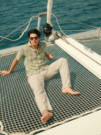 Men's Natural Cotton Linen Regular Fit Pant