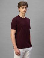 Men's Wine 100% Organic Cotton Regular Fit Tshirt