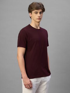 Men's Wine 100% Organic Cotton Regular Fit Tshirt