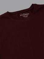 Men's Wine 100% Organic Cotton Regular Fit Tshirt
