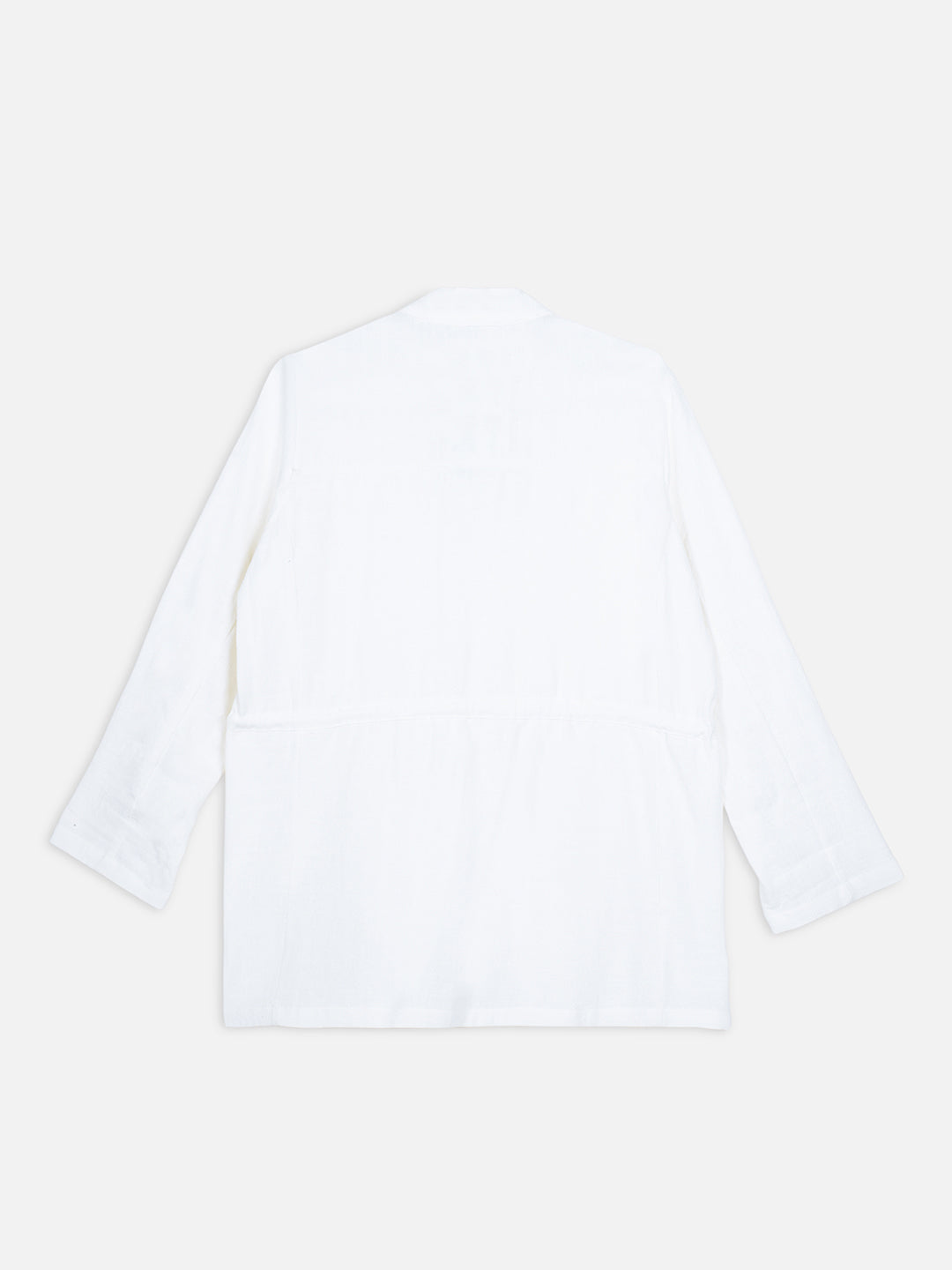 Women's Offwhite 100% Cotton Regular Fit Jacket