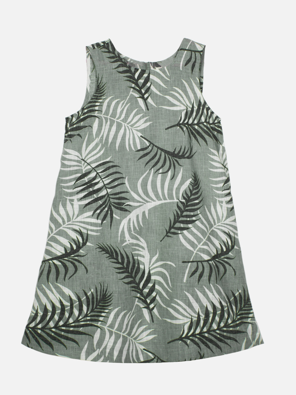 Women's Sage Linen Viscose Regular Fit Dress
