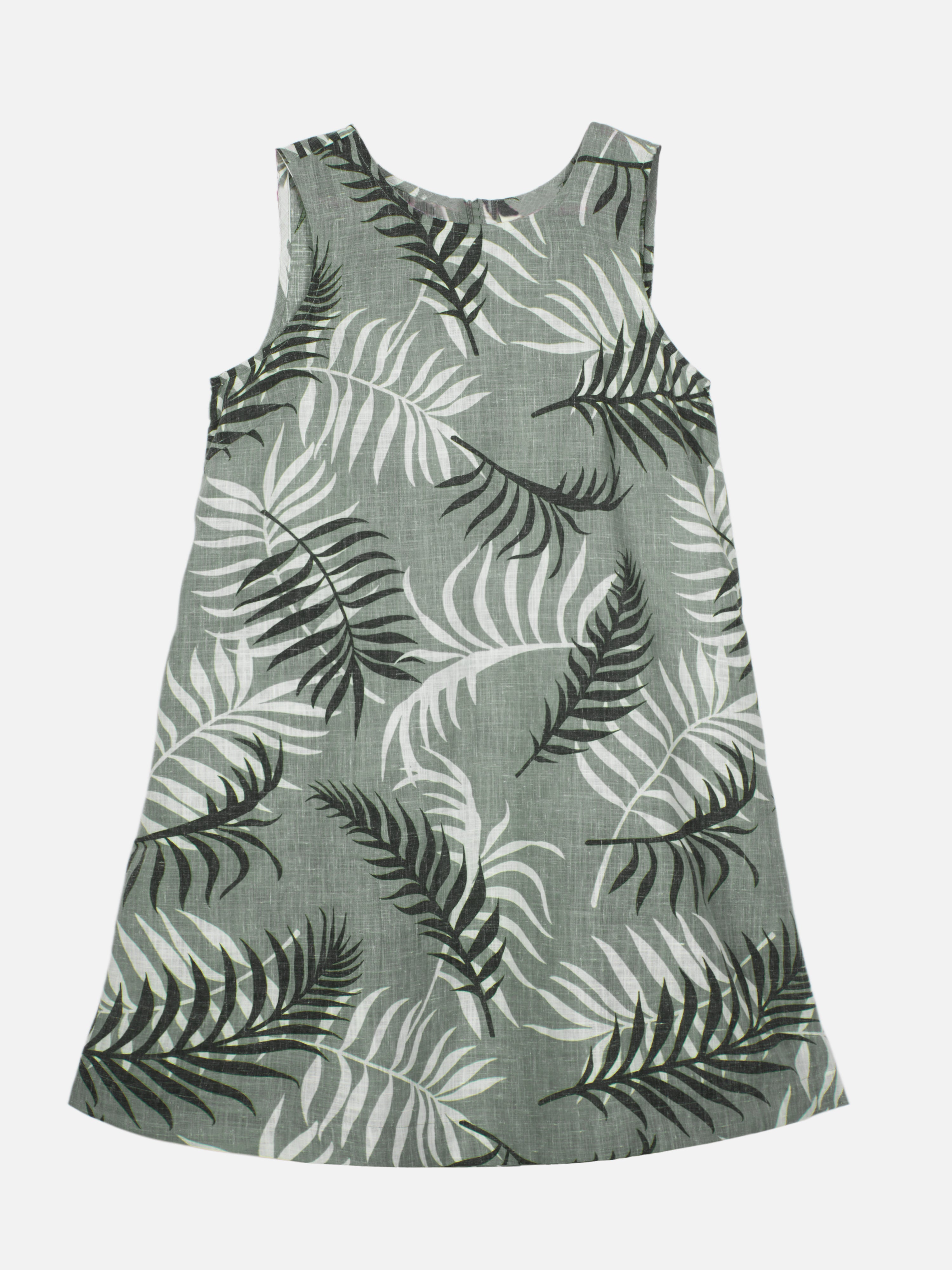 Women's Sage Linen Viscose Regular Fit Dress