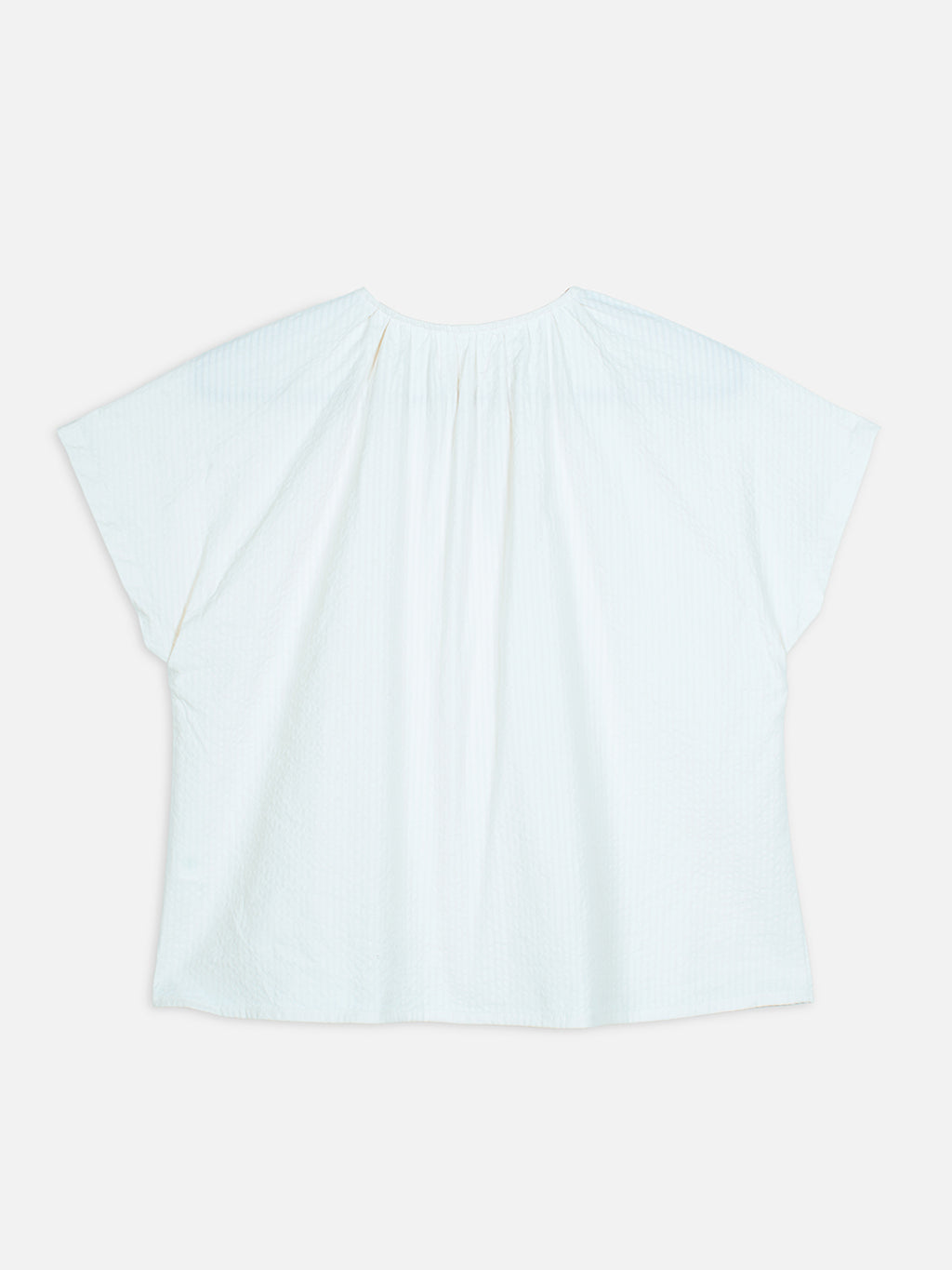 Women's Offwhite 100% Cotton Regular Fit Blouse