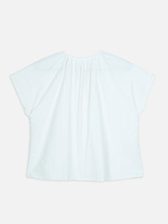 Women's Offwhite 100% Cotton Regular Fit Blouse