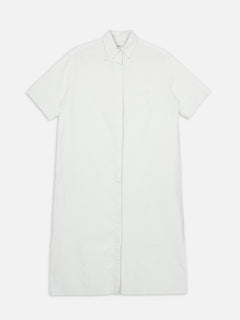 Women's Offwhite 100% Cotton Regular Fit Dress