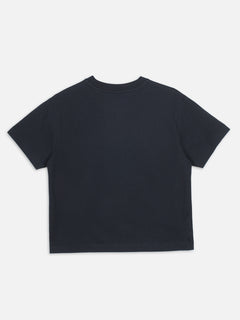 Women's Navy 100% Organic Cotton Regular Fit Tshirt