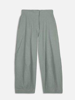 Women's Sage Cotton Lycra Barrel Leg Pant
