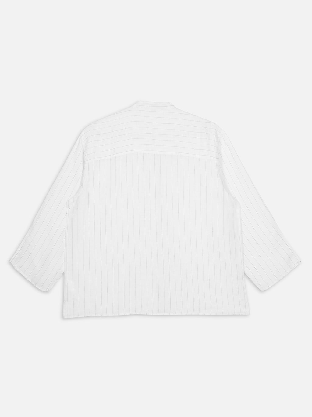 Women's Offwhite 100% Linen Boxy Fit Blouse