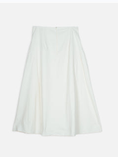 Women's Offwhite 100% Cotton Regular Fit Skirt