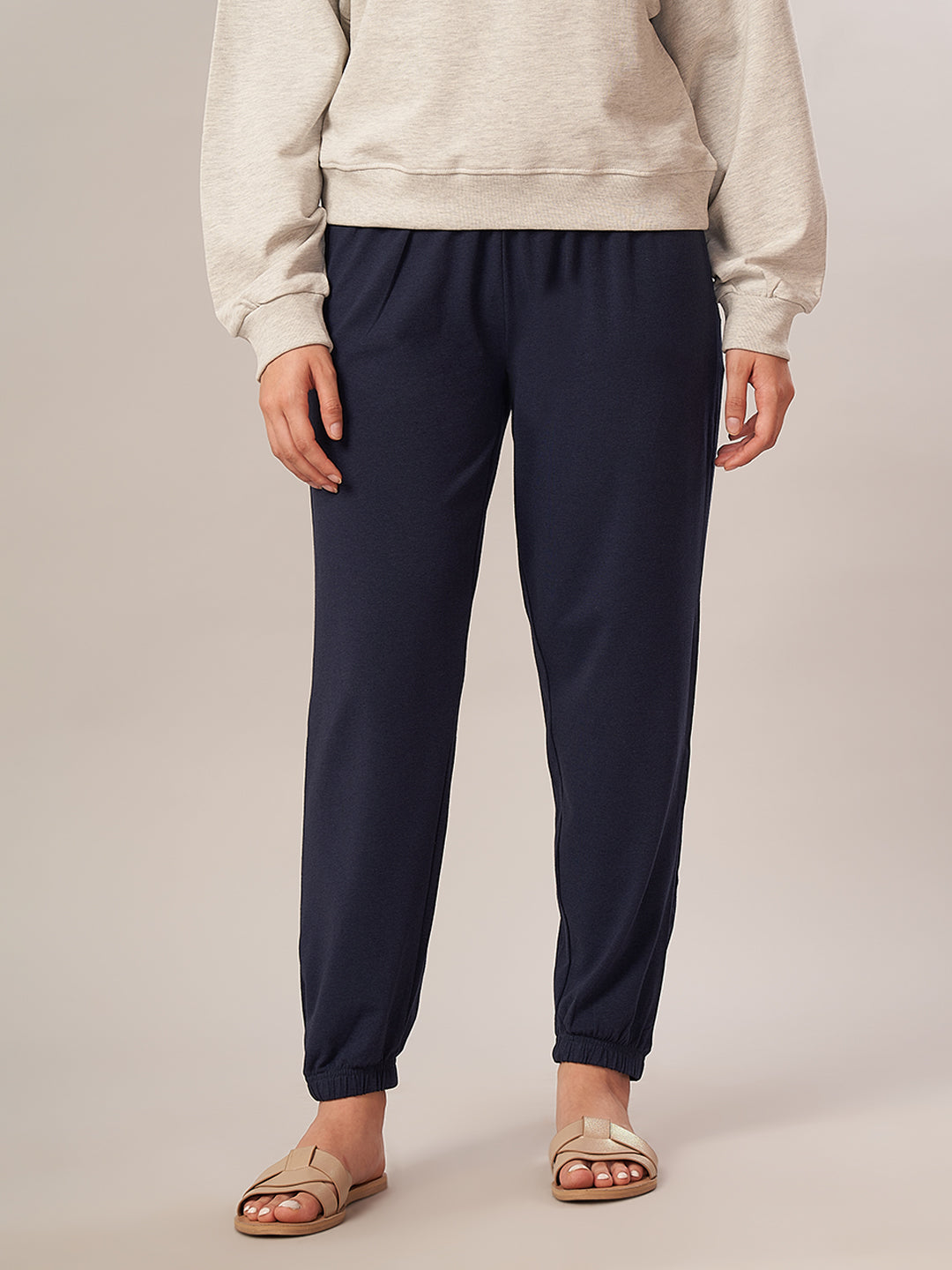 Women's Bamboo Regular Fit Knit Pant Navy