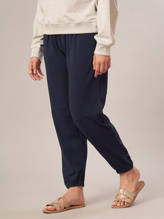 Women's Bamboo Regular Fit Knit Pant Navy