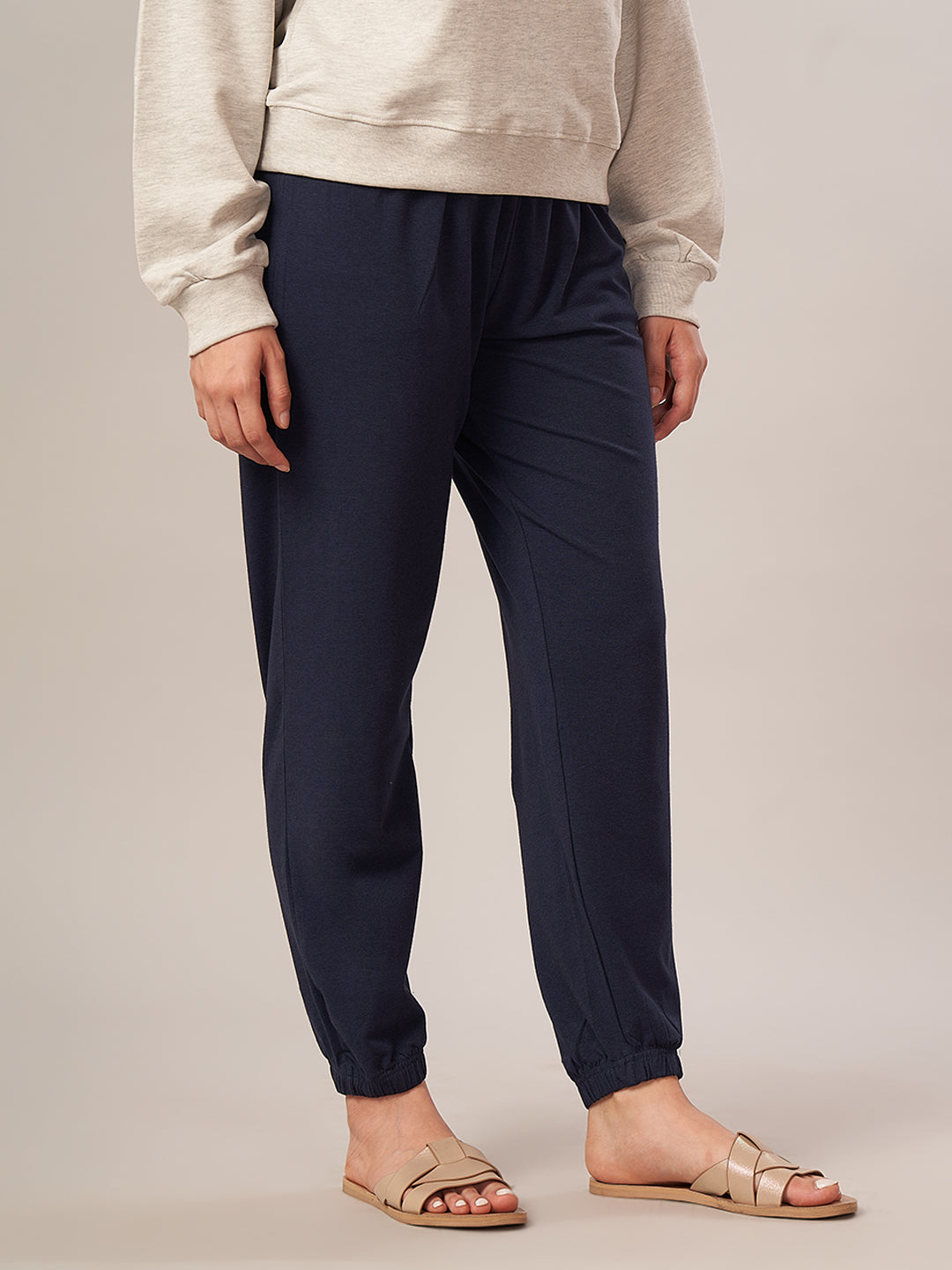 Women's Bamboo Regular Fit Knit Pant Navy
