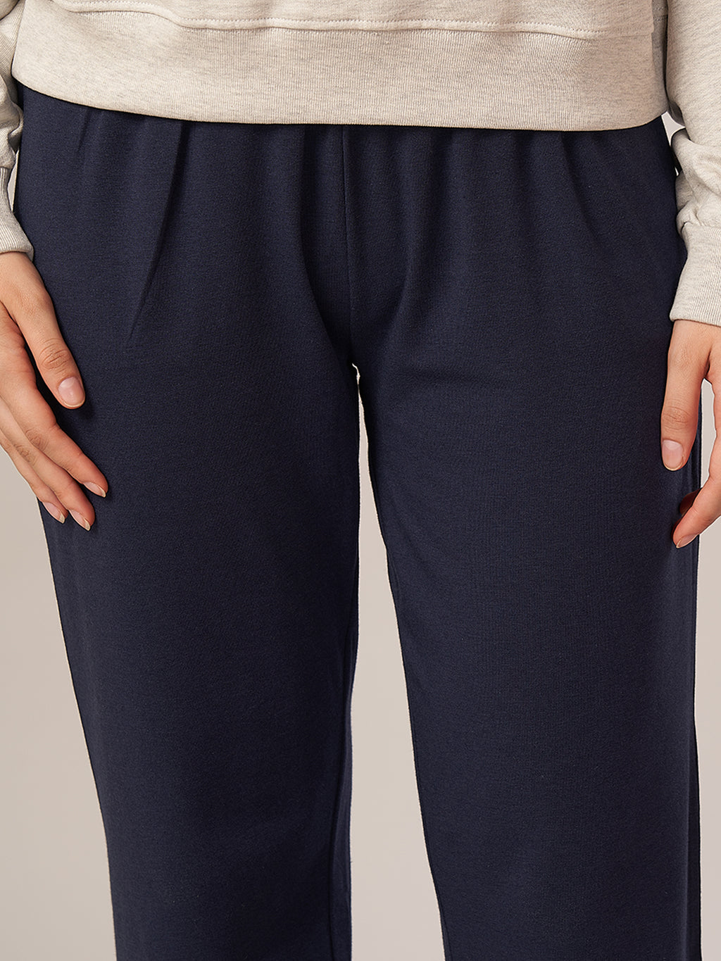 Women's Bamboo Regular Fit Knit Pant Navy