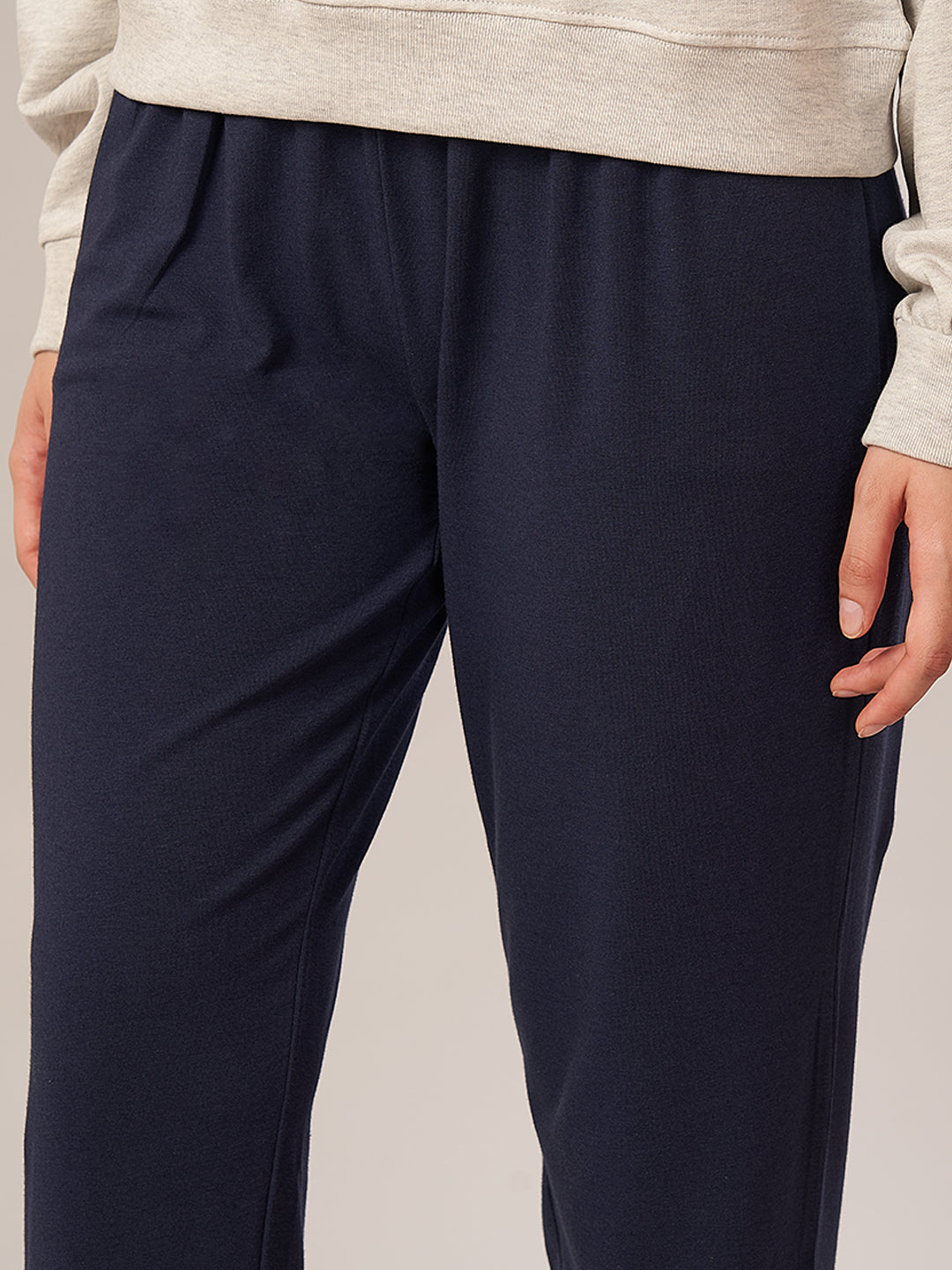 Women's Bamboo Regular Fit Knit Pant Navy