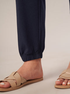 Women's Bamboo Regular Fit Knit Pant Navy