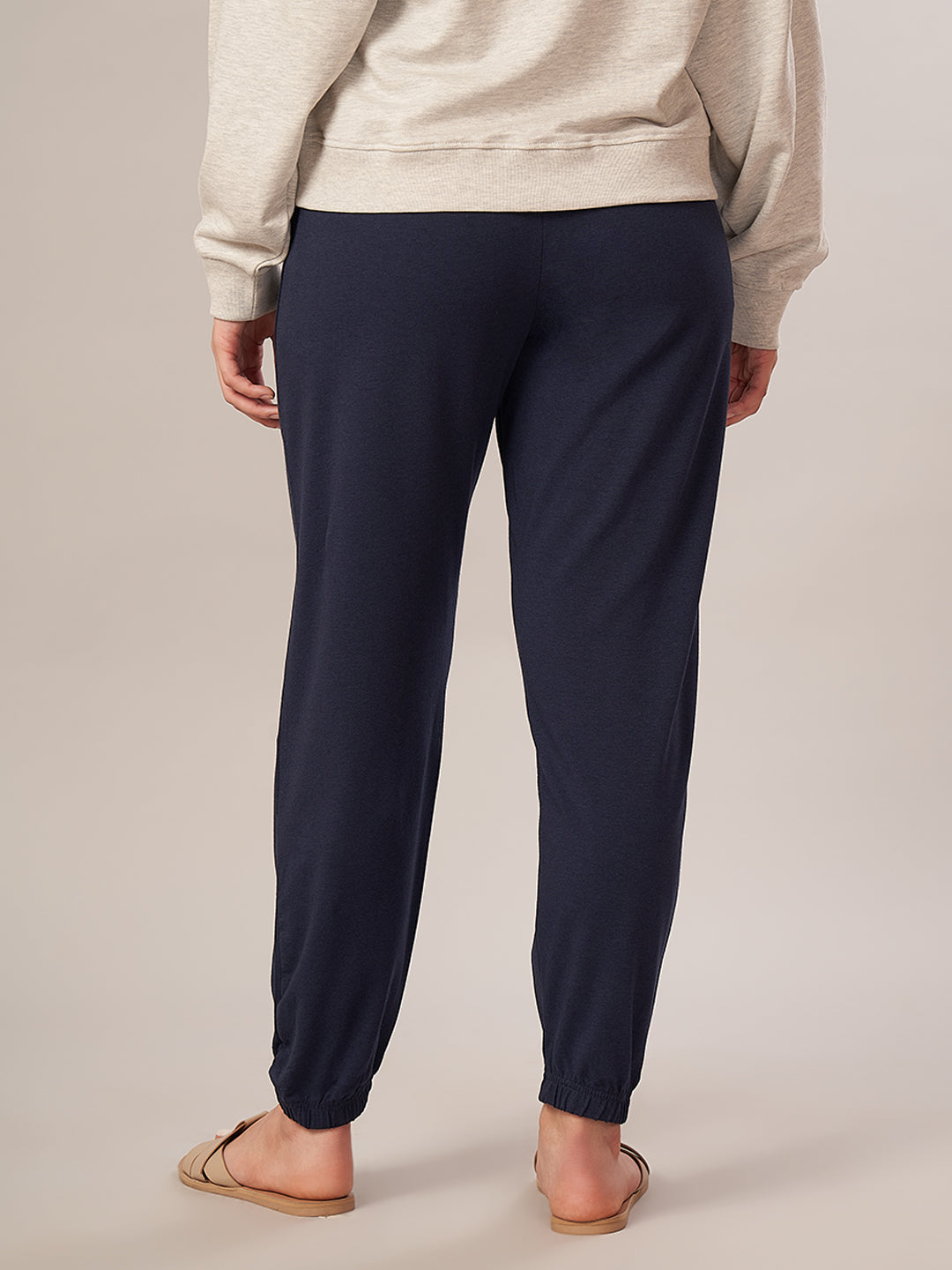 Women's Bamboo Regular Fit Knit Pant Navy