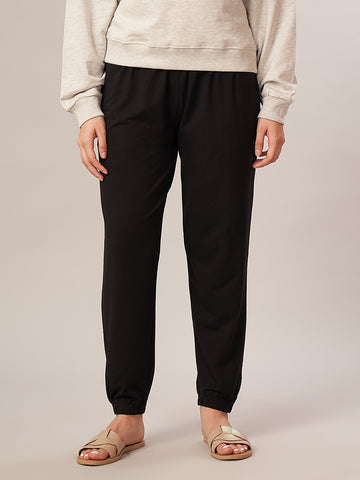 Women's Bamboo Regular Fit Knit Pant Black