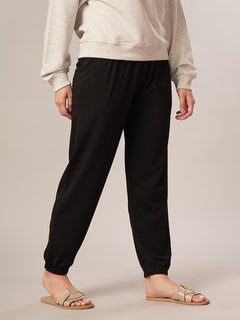 Women's Bamboo Regular Fit Knit Pant Black
