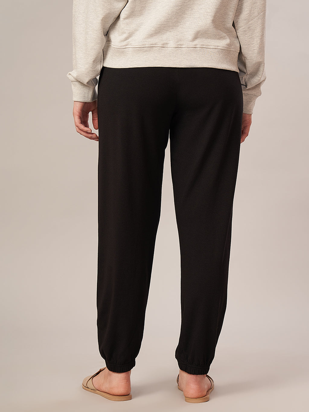 Women's Bamboo Regular Fit Knit Pant Black