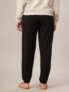 Women's Bamboo Regular Fit Knit Pant Black