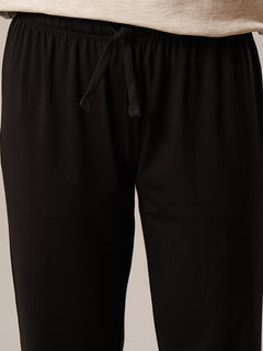 Women's Bamboo Regular Fit Knit Pant Black